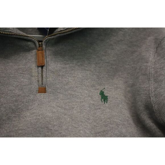 Polo Ralph Lauren 0407268 Men's Sz S Gray Heather 1/4 Zip Pullover Sweater - Picture 4 of 11